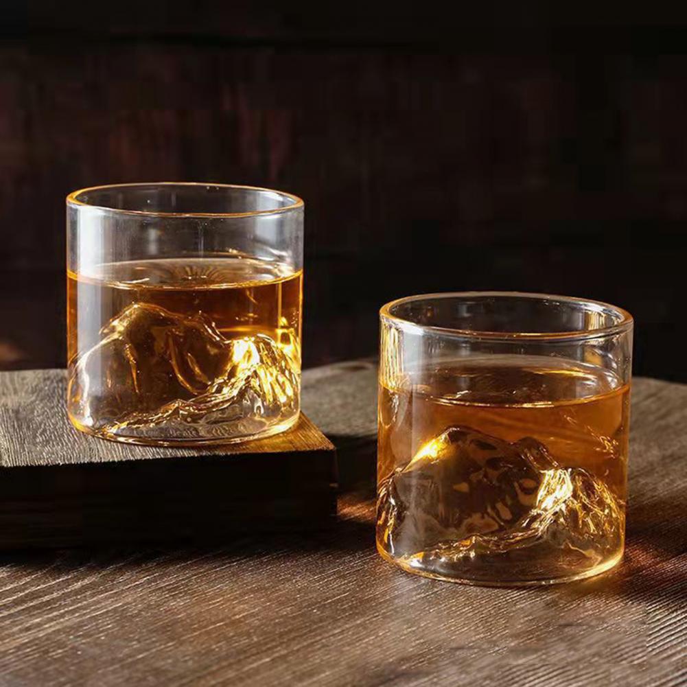 New 200/300ml Whiskey Glasses MountFuji Craft Premium Fashion Drinking Glass for Lovers