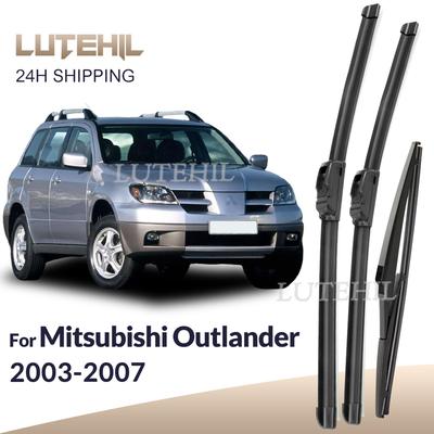 Für Mitsubishi Outlander MK1 2003-2007 2004 2005 2006 Scheibenwischer Vorne & Hinten Wischerblätter Windschutzscheibe Windschutzscheibe Fenster 22"+19"+14\"