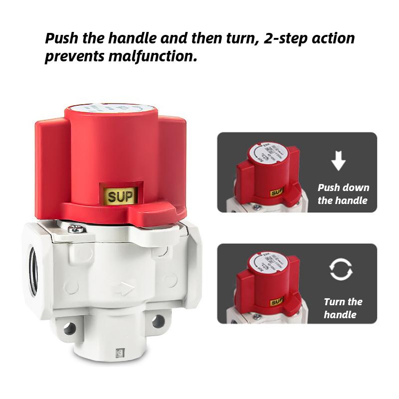 Pneumatic Residual Pressure Relief Valve VHS Series VHS20-01A VHS20-02A VHS30-02A VHS30-03A VHS40-03A VHS40-04A