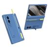 Samsung Galaxy Z Fold 8 Case with Stand, Stylus and External Screen Glass, Blue