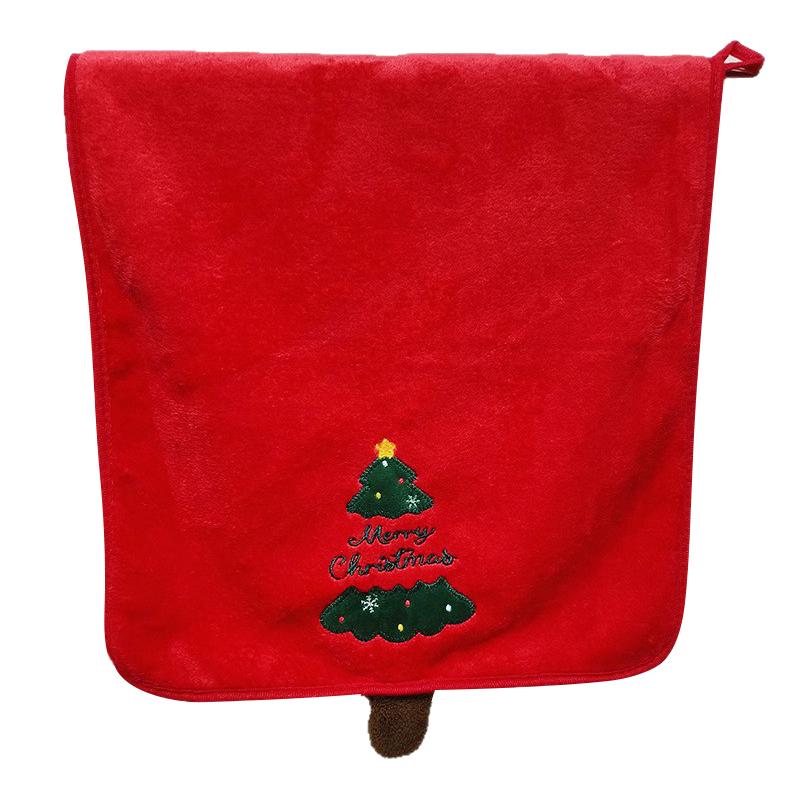 Christmas Bath Towels Practical Christmas Gift Comfortable Hand Towel Thick Cartoon Pattern Cute 35*75/70*140cm