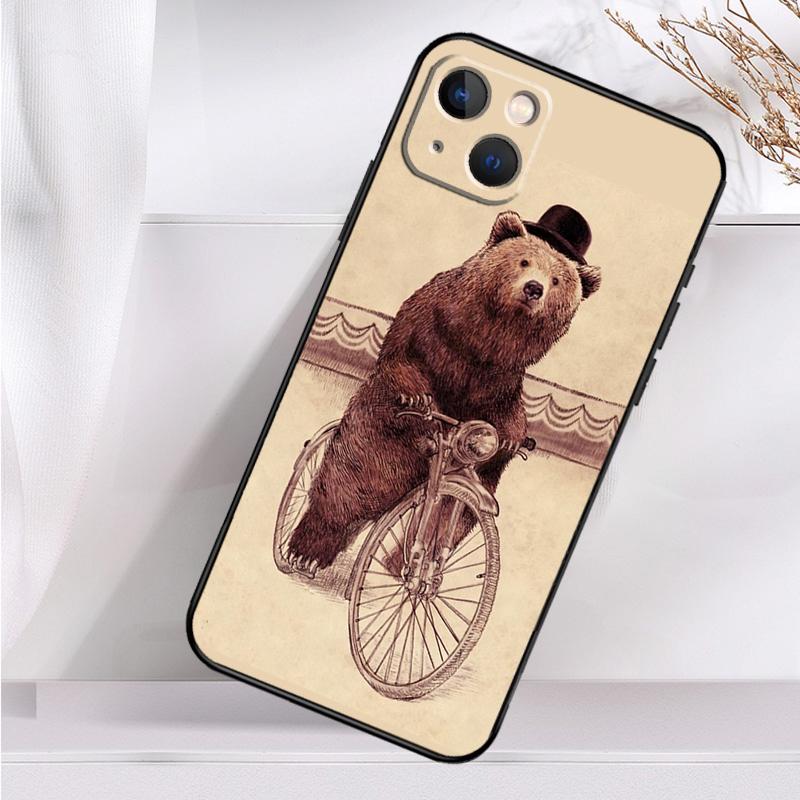 Cartoon Grizzly Bear Shockproof Case For IPhone 18 17 15 16 Pro Max 11 14 Plus 12 13 Mini 16e 17 Air Phone Cover