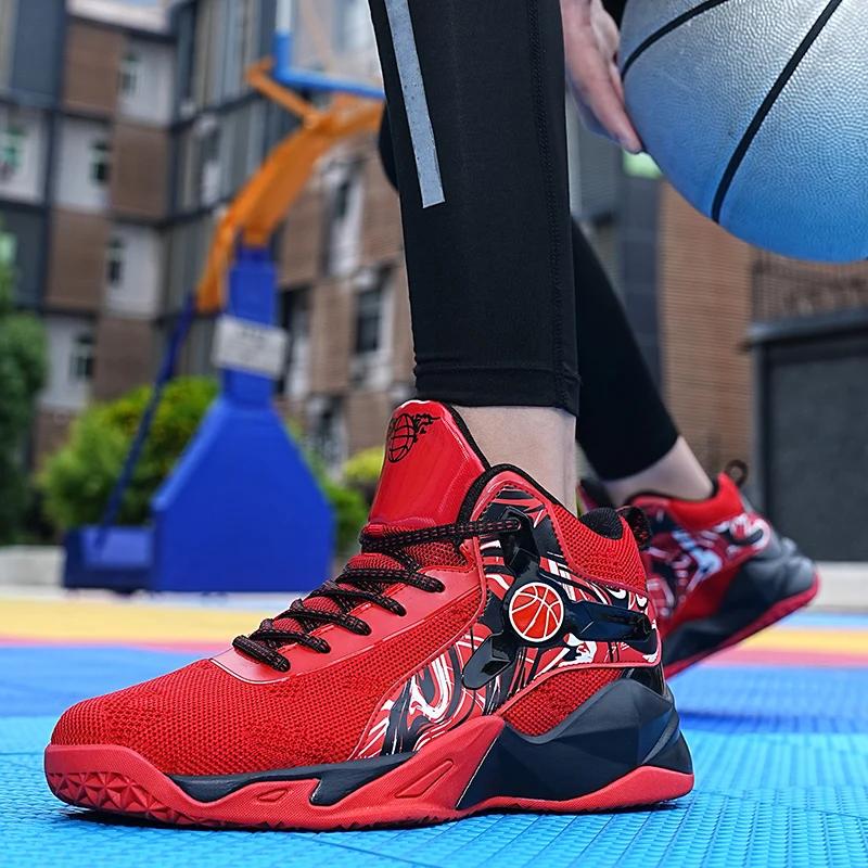 New Men Basketball Shoes Original Athletic Breathable Non-Slip Sports Training Male Student Comfortable Sneakers Shoes