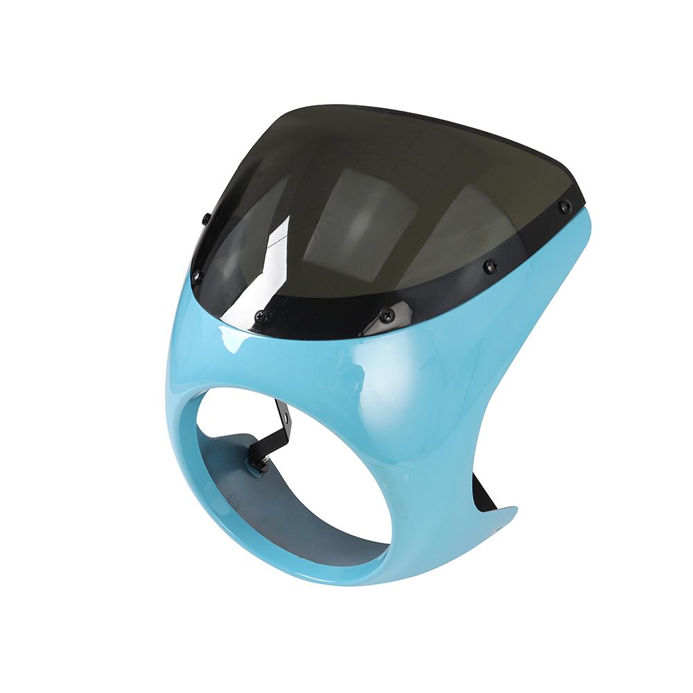 For Harley Sportster Bobber Touring Honda Motorcycle Universal Cafe Racer 7inch Headlight Handlebar Fairing Windshield Kits