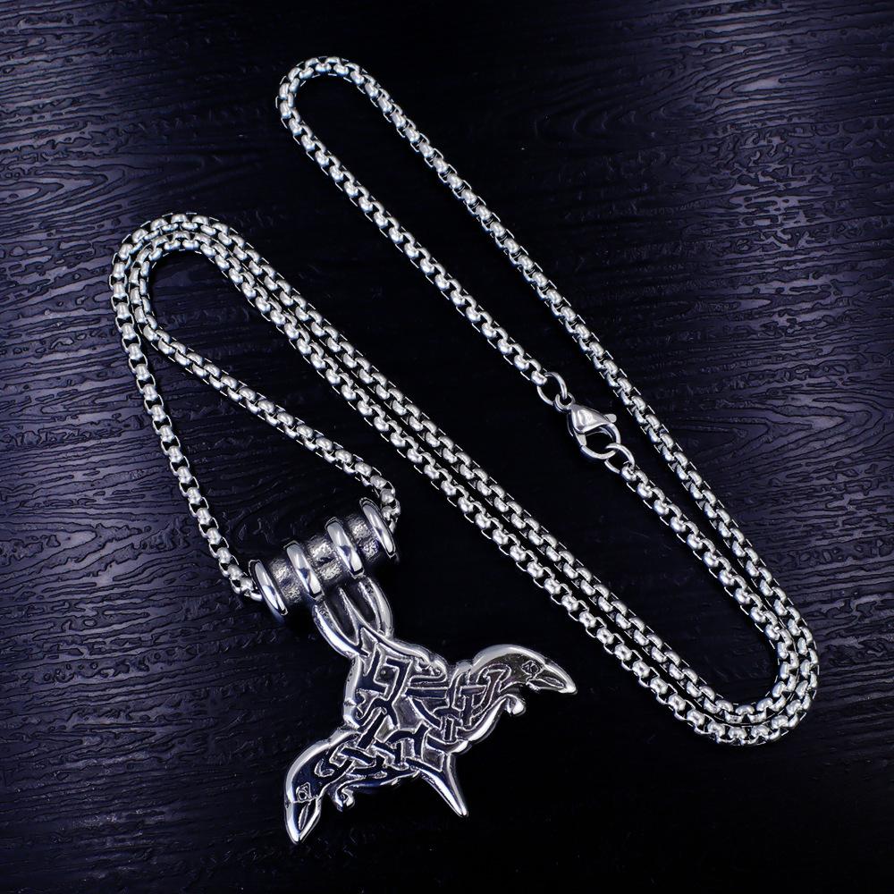 Necklace Fashion Women's Retro Hip-hop Trend Thor's Hammer Pendant