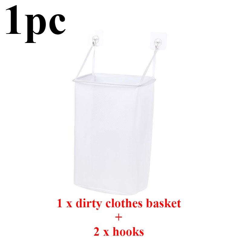 Wall-mounted Dirty Clothes Basket Home Laundry Baskets Bath Storage Bag Bathroom Placement Mesh Organizer