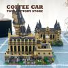 Non-Toxic Creative Magic School Model Diamond Bricks Sets Medieval Castle Moc Building Blocks Diy Plastic Toys Adult Kids Christmas Gifts