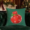 Christmas Cute Throw Pillow Covers Pattern Cushion Cover Suitable for Sofa Bedroom Car Pillow Cover