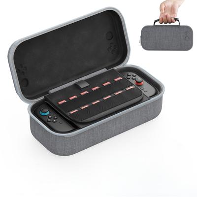 OLCLSS Nintendo Switch 2 Tragetasche mit acht Silikon-Kappen und zwei 10H Hart Verstärkt Bietet Platz für bis zu 12 Spiele und und ist leicht zu tragen