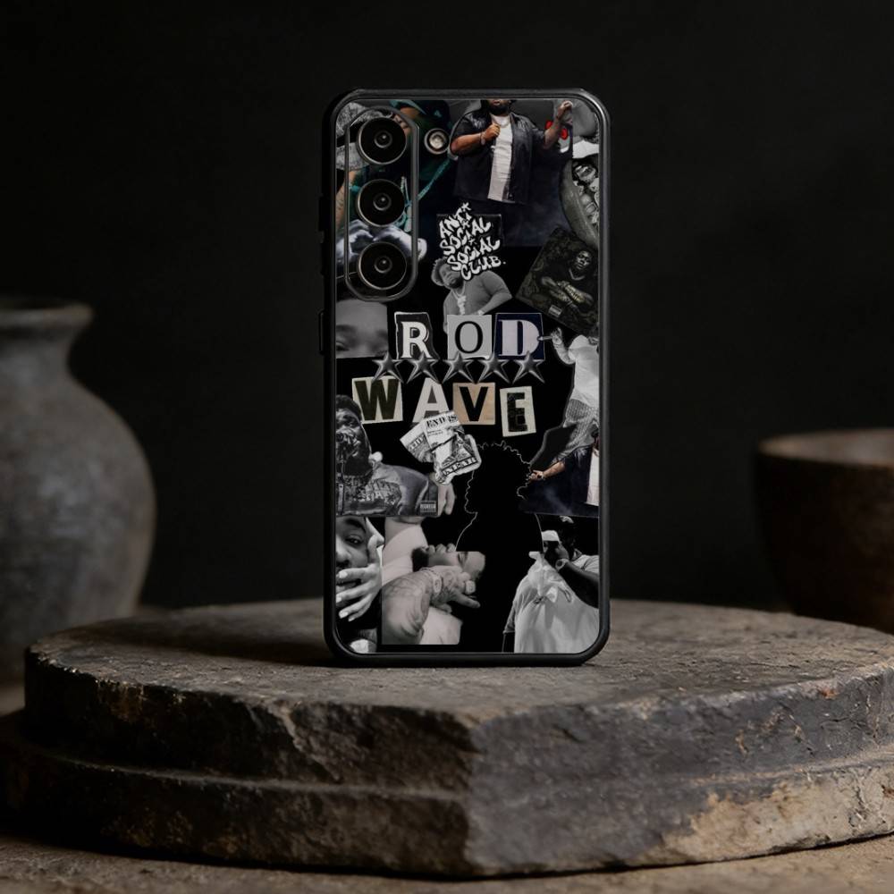 

R-Rod Wave Phone Case For Samsung Galaxy A91,80,73,72 ,71,53,52,32 ,31,22,21s,20,Soft Black Case Samsung a73 5g