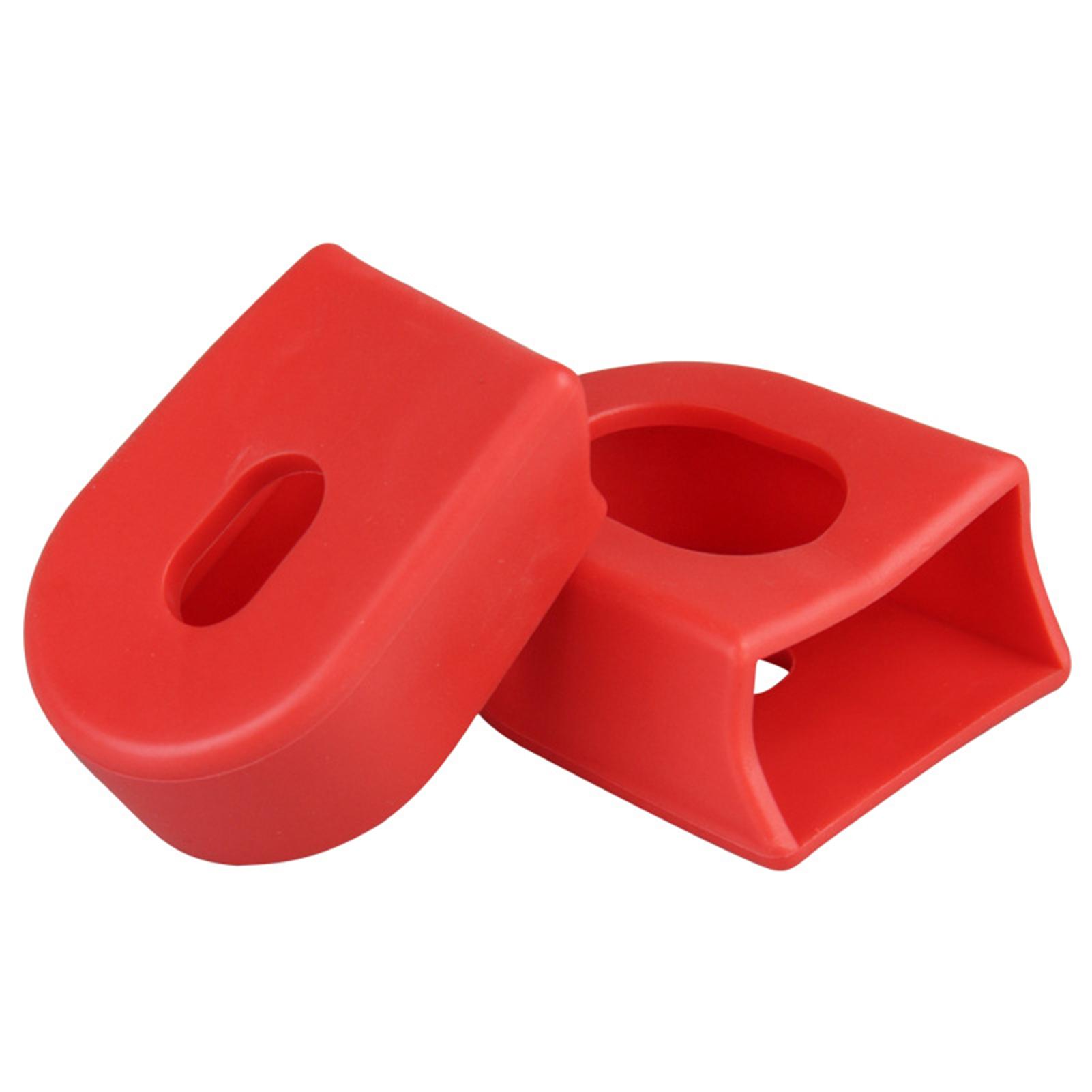 Road Bike Crank Protector Universal Cranks Boot Crankset Protection Protectors for Bicycle Cranks red красный