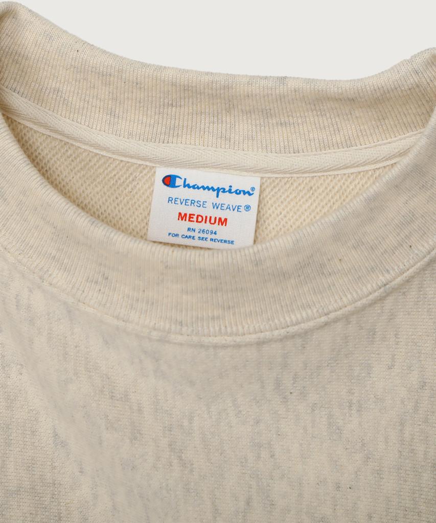 Champion Women'S Reverse Weave Loose Fit Crew Neck Sweatshirt Oatmeal