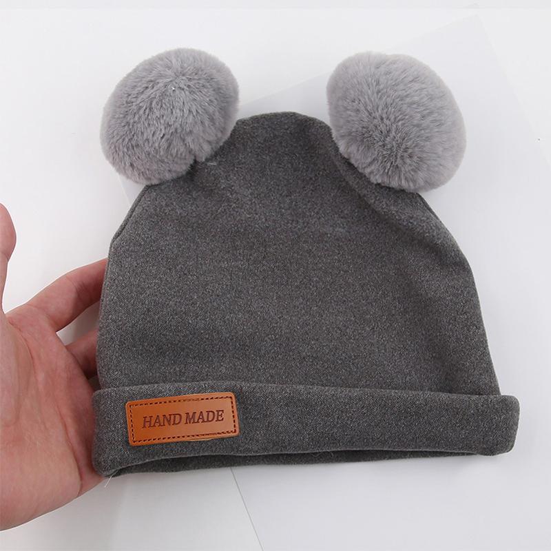 Wolle Baby Mütze Hut Herbst Winter Baby Mütze für Mädchen Jungen Bommel Kinder Hut Säugling Motorhaube Kleinkind Zubehör 1-3y