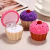 1 Pcs Velvet Cake Jewelry Box Jewelry Packaging Boxs Ring Necklace Earring Boxs Jewelrys Box For Valentines Gift Party Accessory