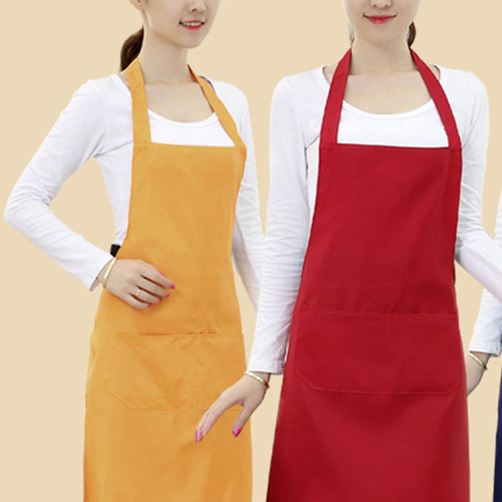 Apron For Kitchen Chefs - Durable And Comfortable To Wear Kitchen Apron Cooking Wide Coverage