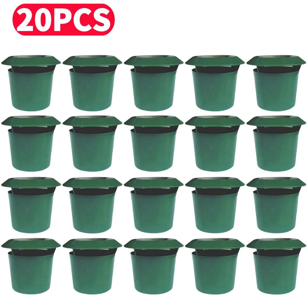 2-20Pcs Plastic Snail Trap Catcher Garden Slug Cage Eco-friendly Green Snail Cage Slug Pests Repeller Garden Farm Protectors