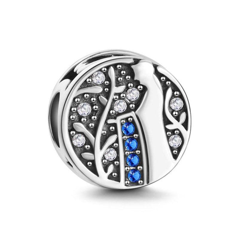 New Copper Air Balloon Charm Happy Birthday Pendant Bead Cake Pendant Fit Original European Bracelet Diy Women