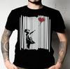 Banksy Dívka s balónkem roztrhaná Klasické tričko VŠECHNY VELIKOSTI UNISEX
