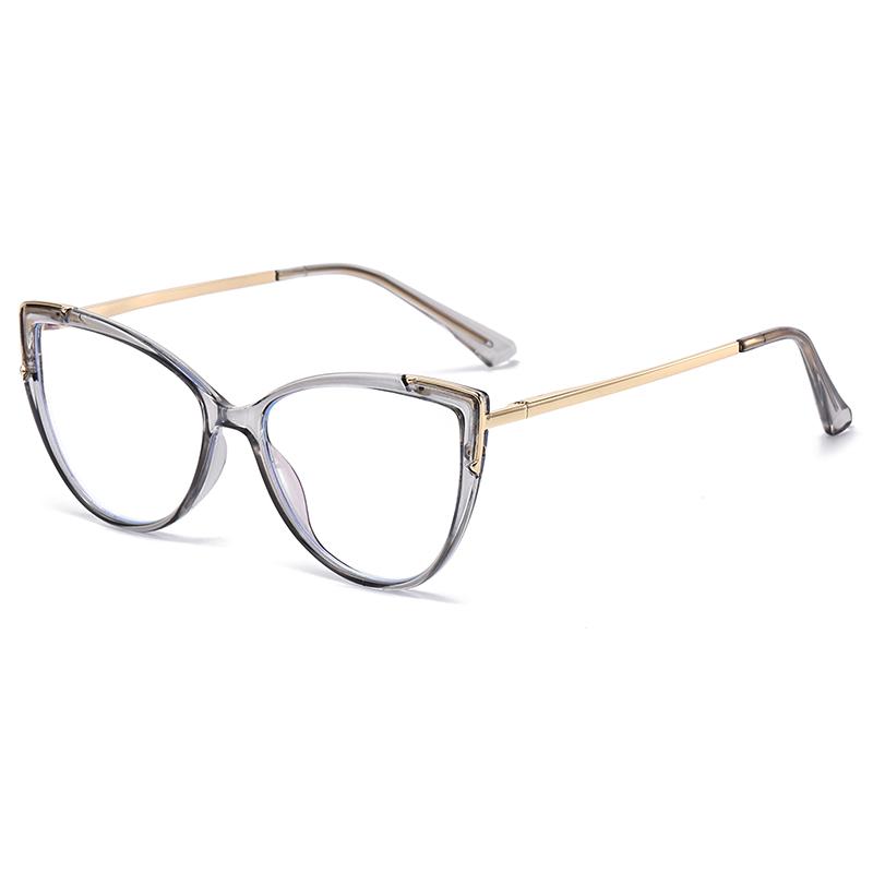 

Personality Cat Eye Anti-Blue Light Spring Hinged Glasses Cross-Border Men Women Glasses Shopping Leisure Advanced Frames