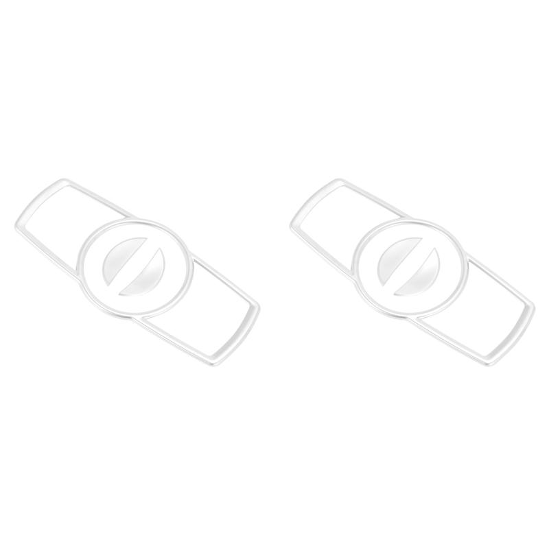 

2X Car Interior Headlight Head Light Switch Button Decor Frame Trim Sticker For Bmw 5 Series F10 2011-2014