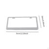 2 Pack Car License Plate Frame for Women in Stainless Steel with Rhinestones
