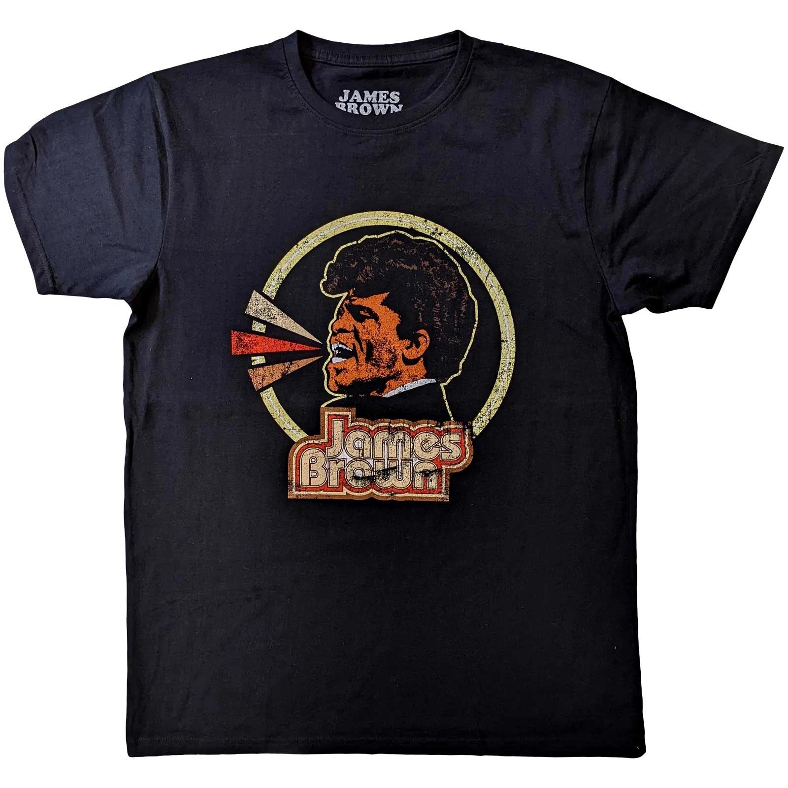 James Brown T-Shirt: Circle & Logo OFFICIAL NEW 4XL