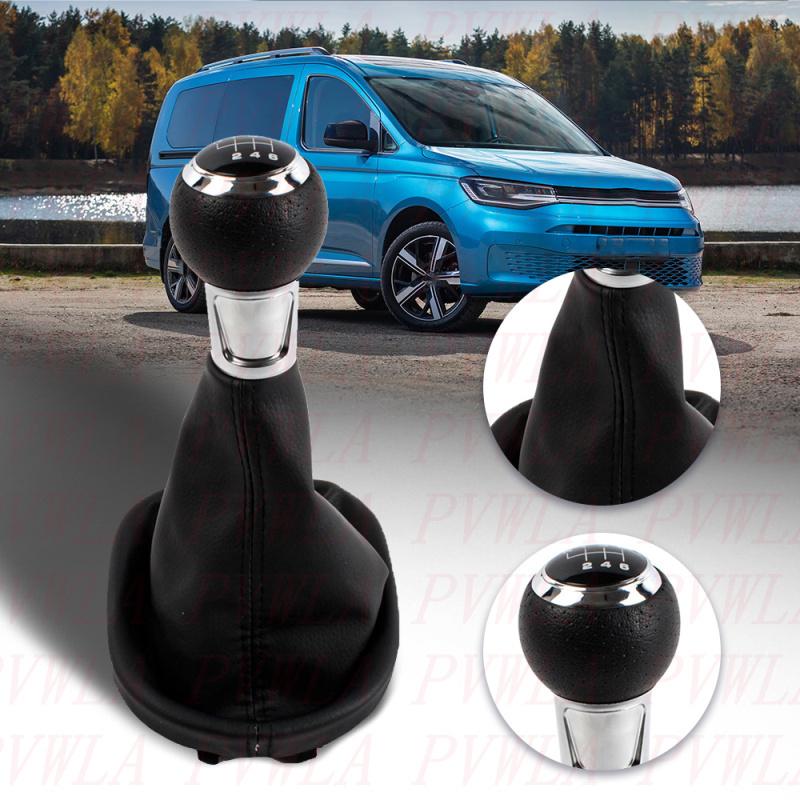 For VW Caddy Touran 2003 2004 2005 2006 2007 2008 2009 2010 2011 2012 2013 2014 2015 6 Speed Gear Shift Knob+PU Leather Boot