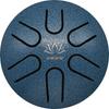 One Tone ONETONE Tongue Drum, A Major Pentatonic Scale, 6 Notes, 3" Blue, OTTG-03BL [Includes Instruction Manual, 1 Mallet, and Key Number Sticker]