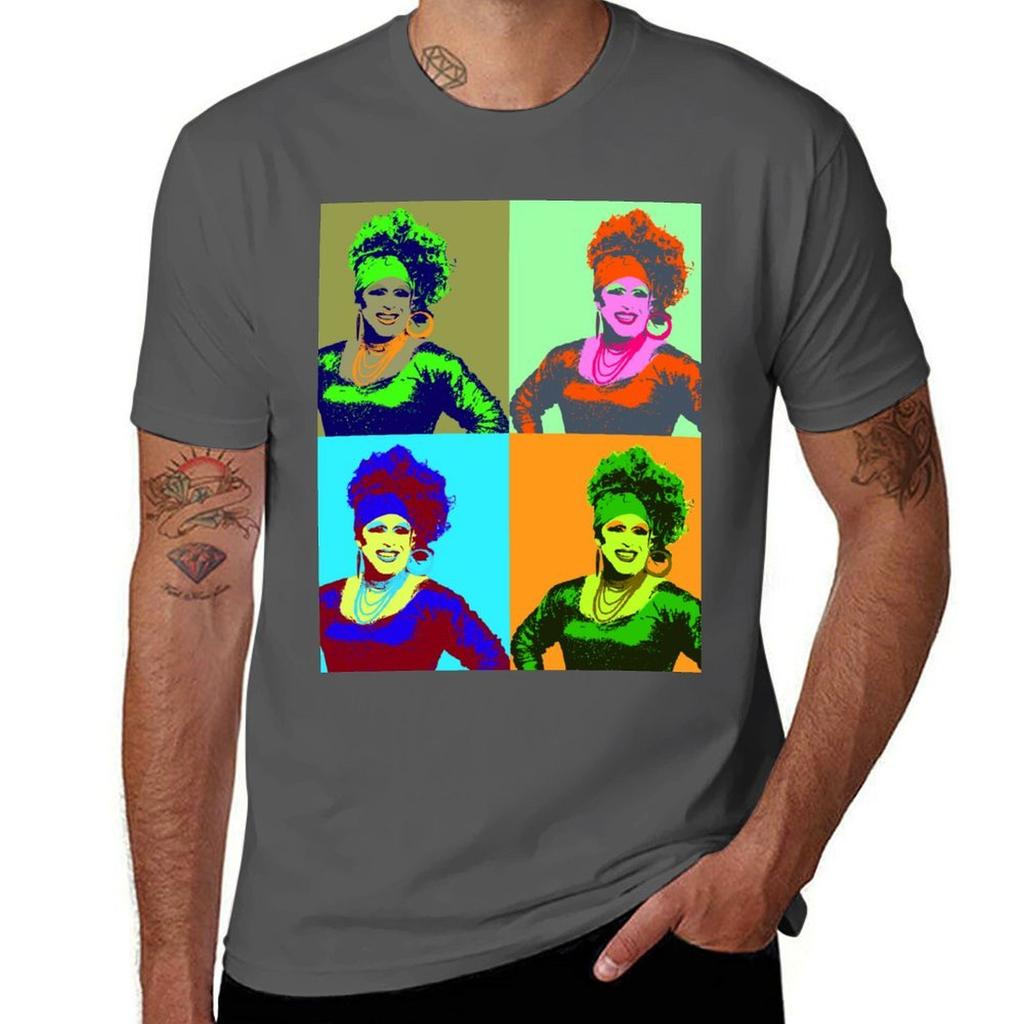 Maßgeschneidertes Pop-Art-Porträt T-Shirt Geruchshemmendes Kurzarm-Oberteil