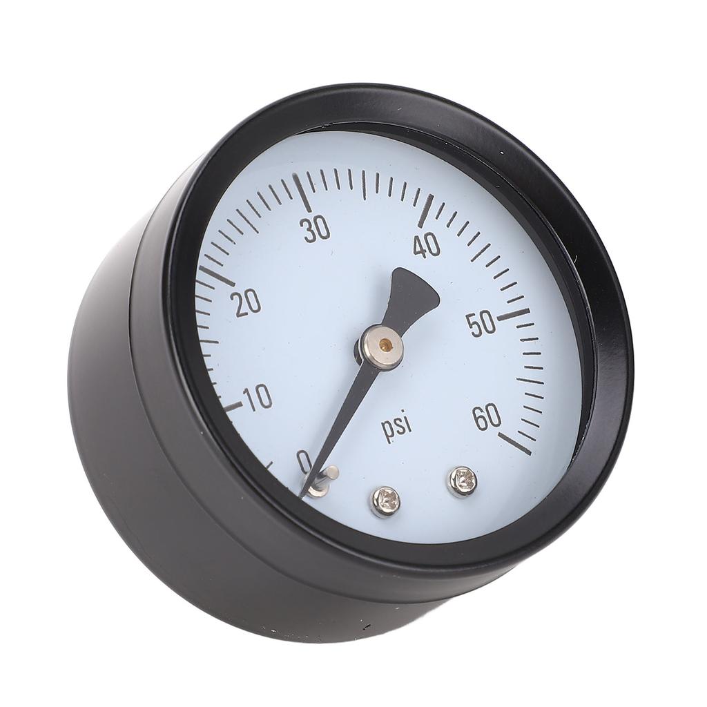 Pressure Gauge 0?60 PSI 14in NPT 2in Dial Clear Display Stainless Iron Axial Pressure Gauge for