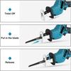 Cordless Portable Reciprocating Saw Adjustable Speed Chainsaw Wood Metal PVC Pipe Cutting Bandsaw Power Tool