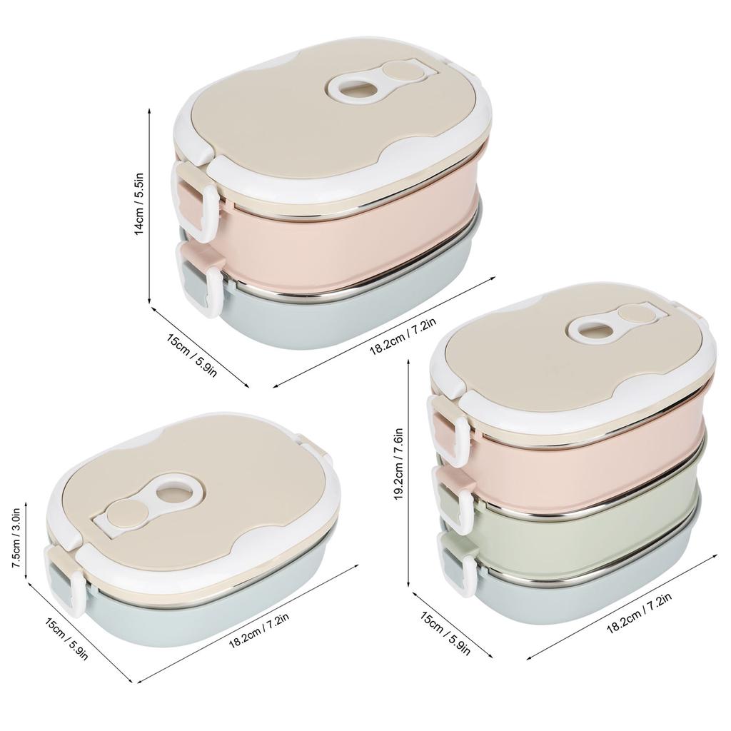 Lunch Box Lunch Box Portable Stainless Steel Food Container for Student Children Work Kitchen Utensils Stainless Steel Lunch Box