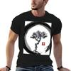 Japanese Pine Tree In Enso Zen Circle Vintage Japanese Ink TShirt PerforUnisexce Workout Short Sleeve Tee