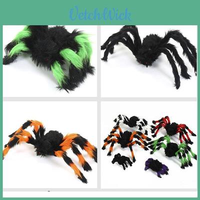 Färgglad spindel Halloween-dekoration Perfekt för läskig inomhus- och utomhusspökhusdekor