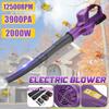 2000W 2 Gears Cordless Electric Air Blower Handheld Leaf Blower Dust Collector Sweeper Garden Power Tools