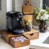 Modern Wooden Coffee Capsule & Tea Bag Storage Rack - Multi-purpose Kitchen Display Box