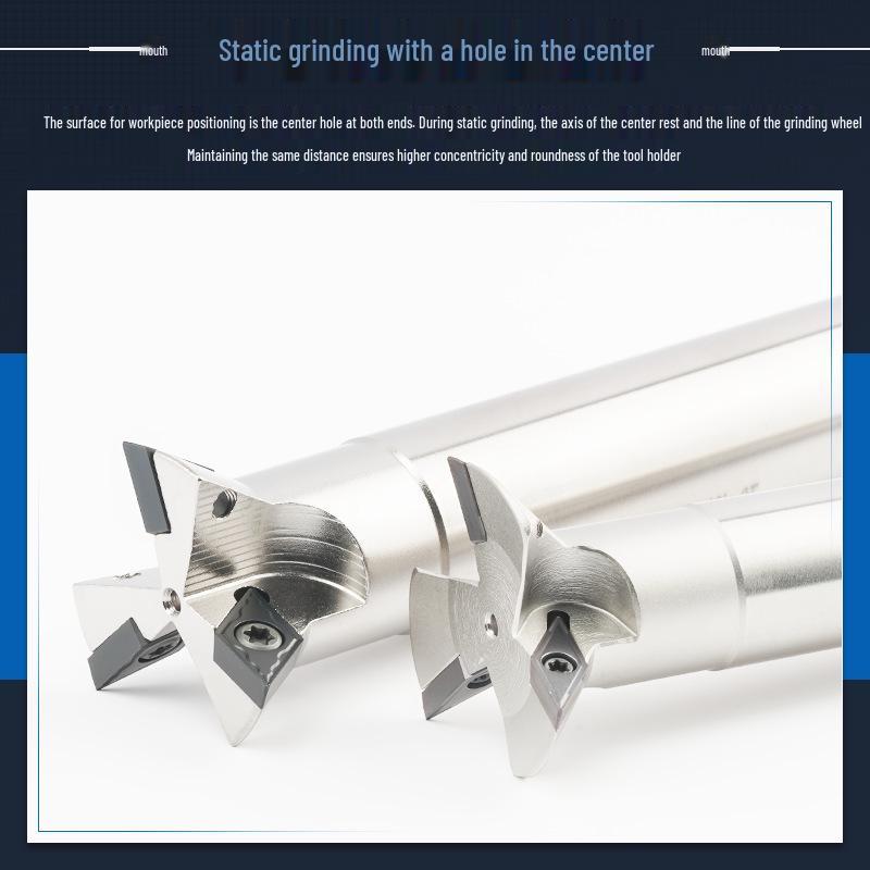 45°-75° CNC V-Shaped Dovetail Groove Milling Cutter with Inner Hole