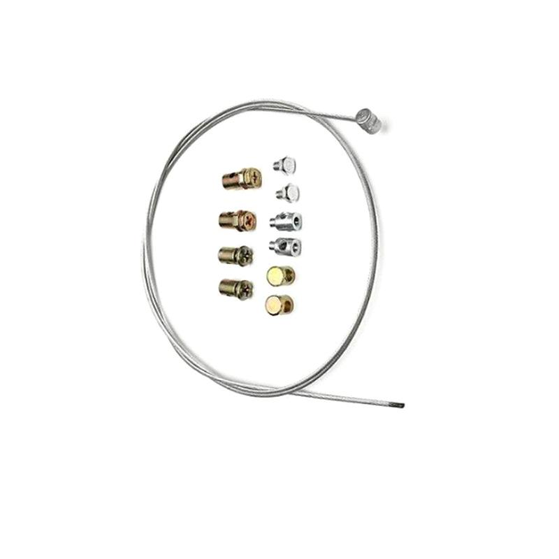 

11Pcs Universal Throttle Clutch Cable Repair Kit Solderless Nipple with Sleeve Nut Lawnmower Rotovator Parts Set ONESIZE