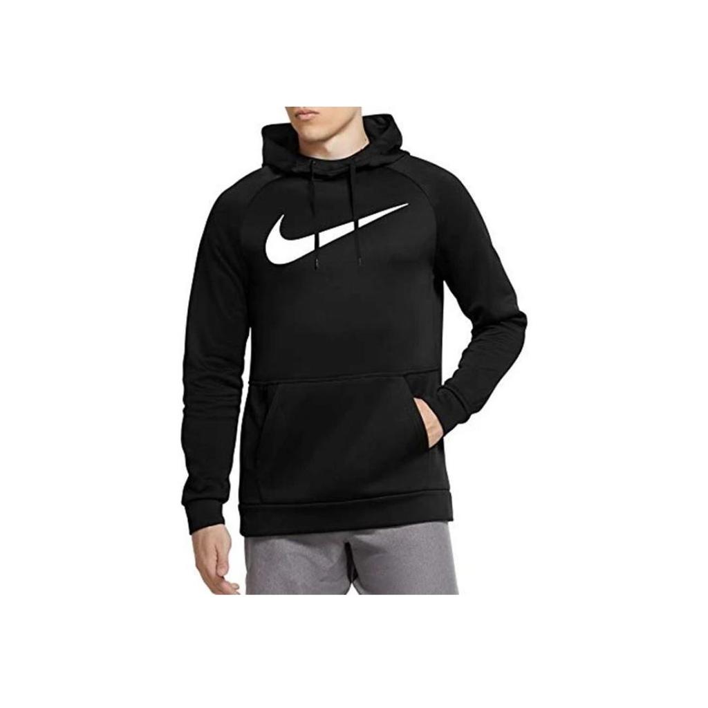 Nike Big Logo Print Pullover Hoodie Long Sleeve Sweatshirt Men hoodies Black DV8009-010