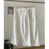 Dongdaemun Slimming High-Waisted Wide-Leg Washed White Denim Casual Pants