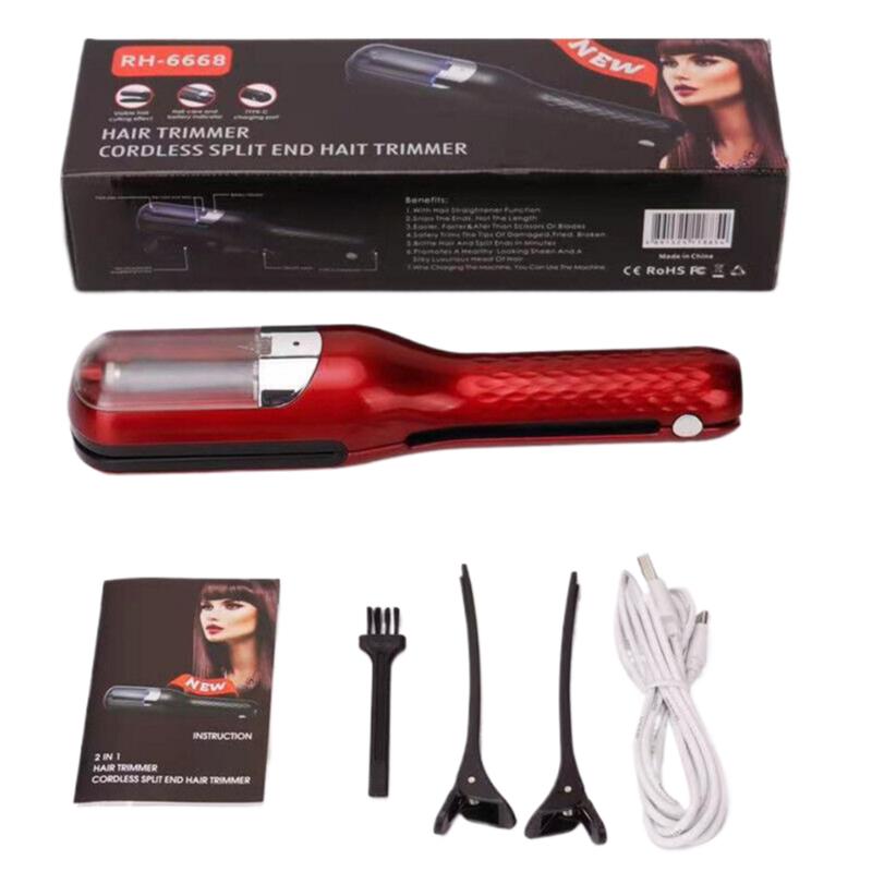 Portable Electric Hair Clipper Multi-Feature Rechargeable Split-End Hair Trimmer