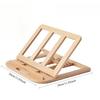 1pcs Wooden Adjustable Laptop Stand Multi-Purpose Home Office Desktop Reading Shelf Ergonomic Laptop Riser for Desk Organization