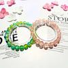 8mm Crackle Glass Beads Two-Color Wrap Bracelet for Students
