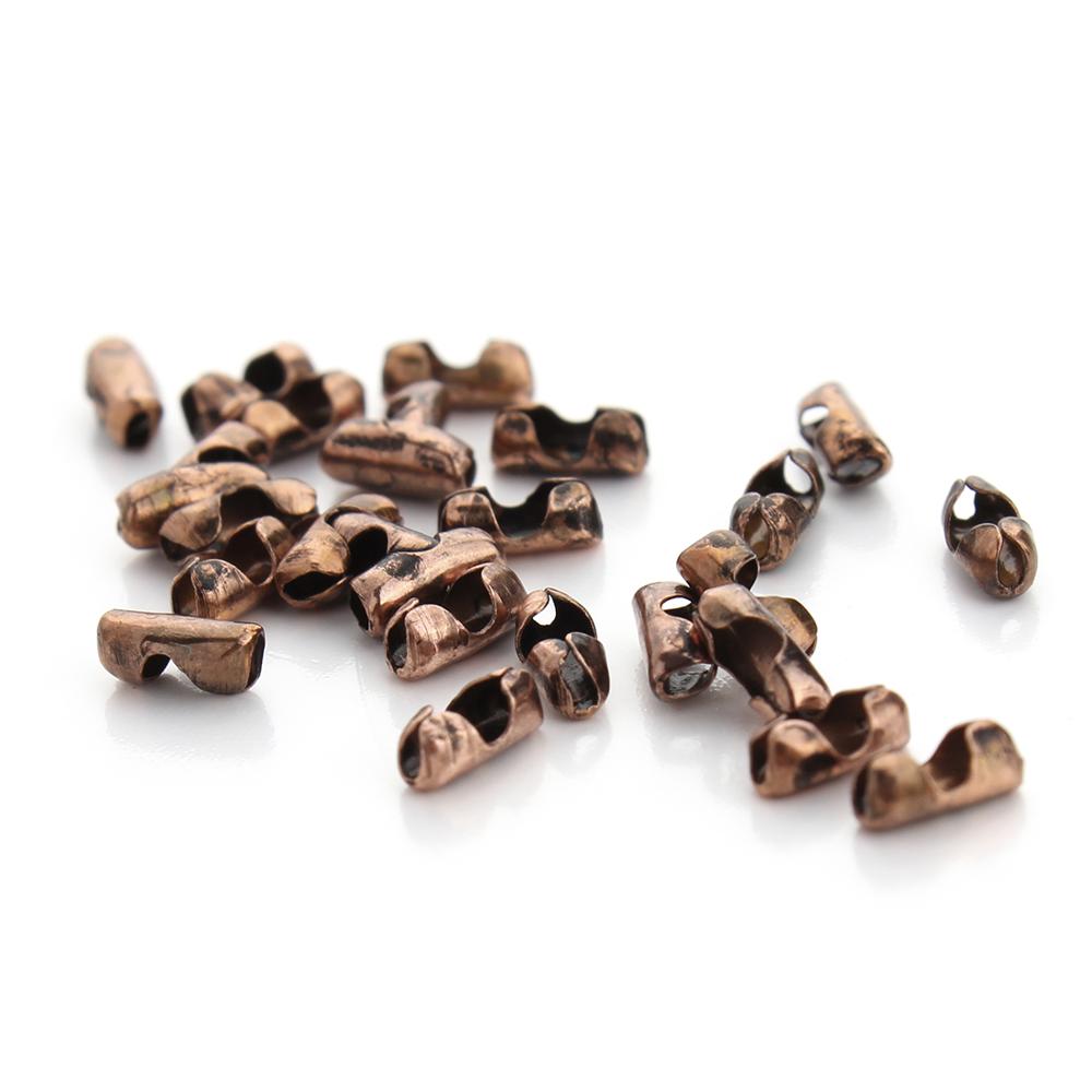 200pcs/lot Dia1.5 2 3.2mm Ball Chain Connectors Clasps Copper ConnectorsDiy Jewelry Chains Accessories Necklace Making Supplies