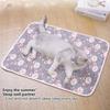Pet Summer Cooling Ice Silk Latex Pad Dog Cat Cooling Sleeping Mat Anti Slip Point Rubber Bottom Floor Sofa Blanket Pet Supplies