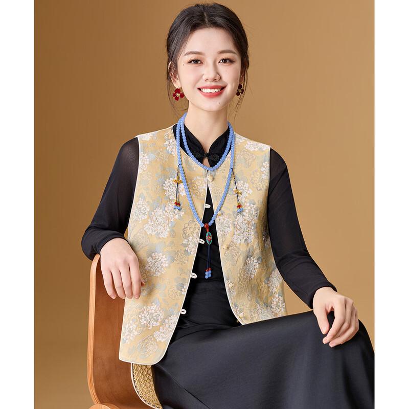 Meilannie New Chinese Style Floral Vest Top