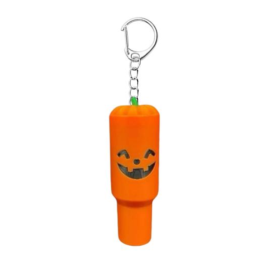 Mini Cup Keychain Container Halloween Themed Festive Face Cup Key