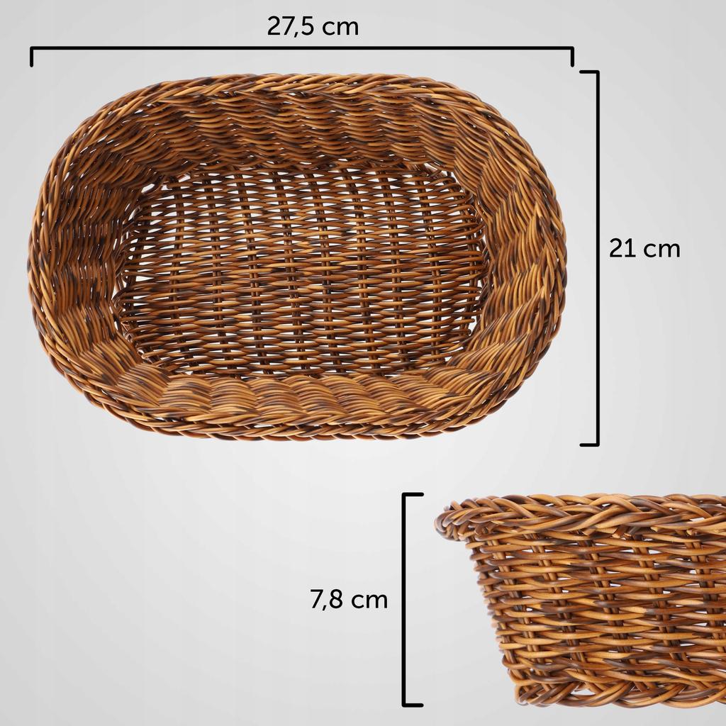 KADAX Basket For Bread Pastry Table Cutlery Oval Basket