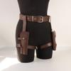 Adjustable Leg Holster and Belt Set For Party Halloween Cosplay Accessory Cowboy Costume for Women And Men(Gun Not Included)