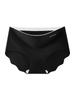Seamless Women's Underwear Ice Silk Summer Thin One Piece Mid Waist Lifting Buttocks Antibacterial Breathable Sports Fitness